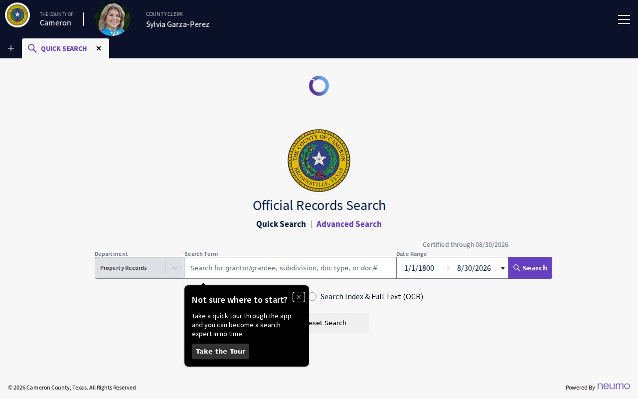 Cameron County residents directory official records search